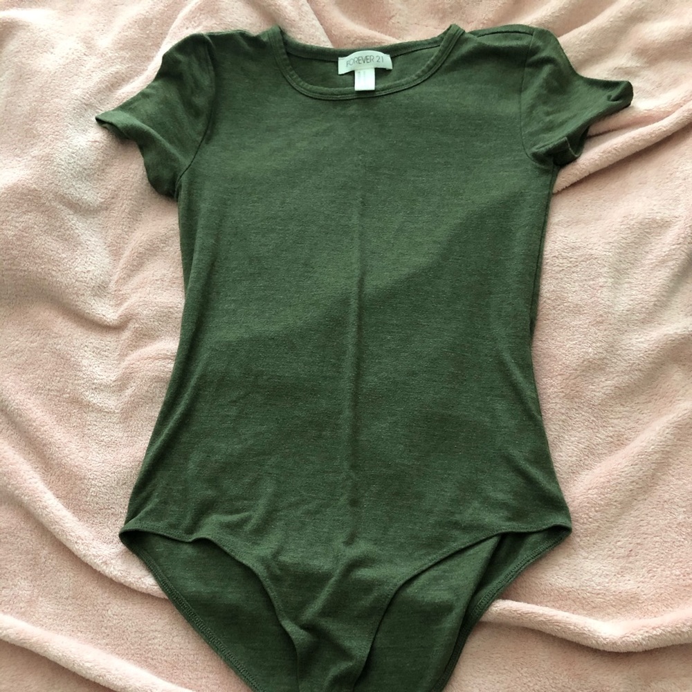 Forever 21 Olive Green Bodysuit
